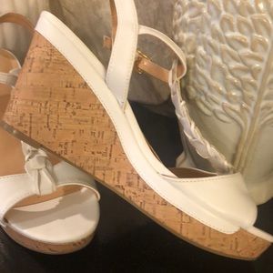 Liz Claiborne T-Strap Cork Wedge